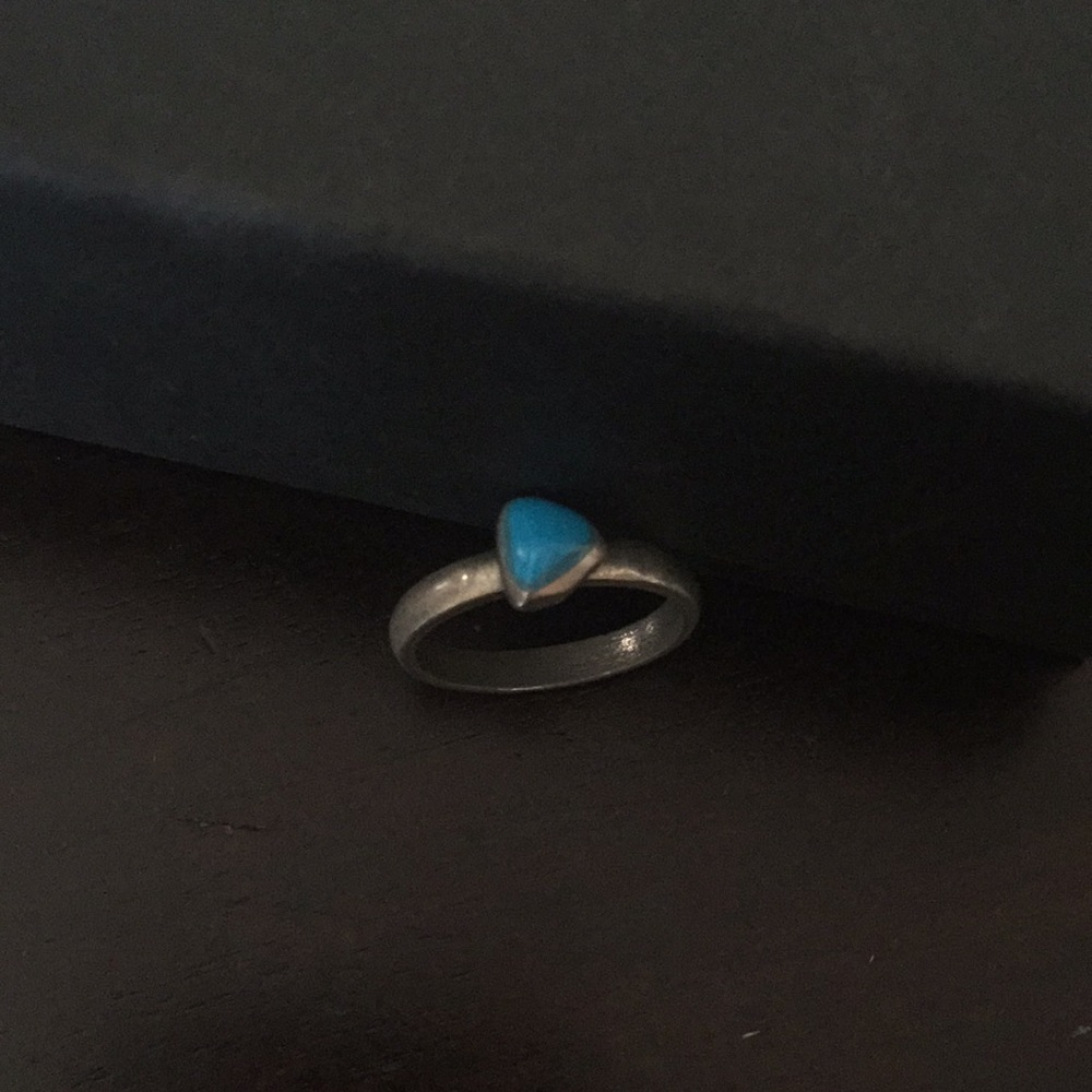Triangular Turquoise Ring - image 1